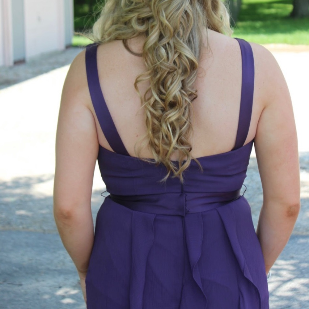 White by Vera Wang purple prom dress - Picture 3 of 4